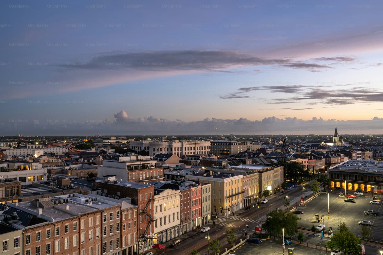 Charleston, West Virginia cityscape and street view