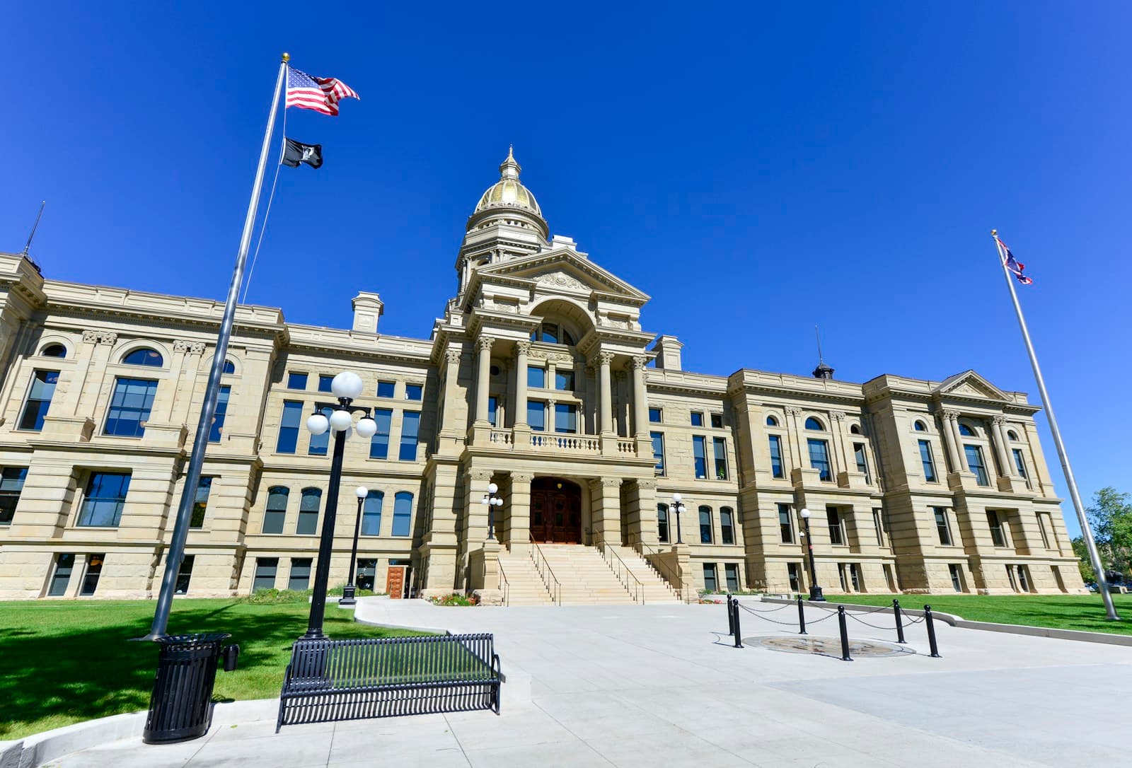 Cheyenne, Wyoming cityscape and street view