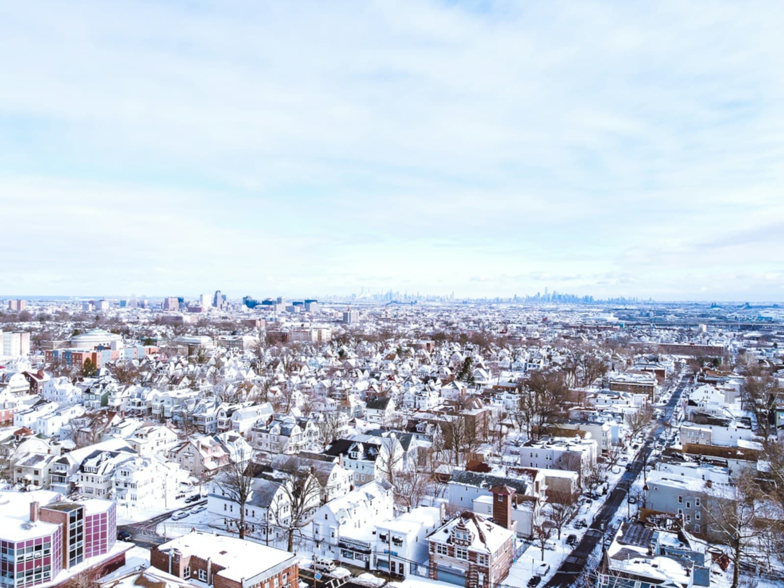 Newark, New Jersey cityscape and street view