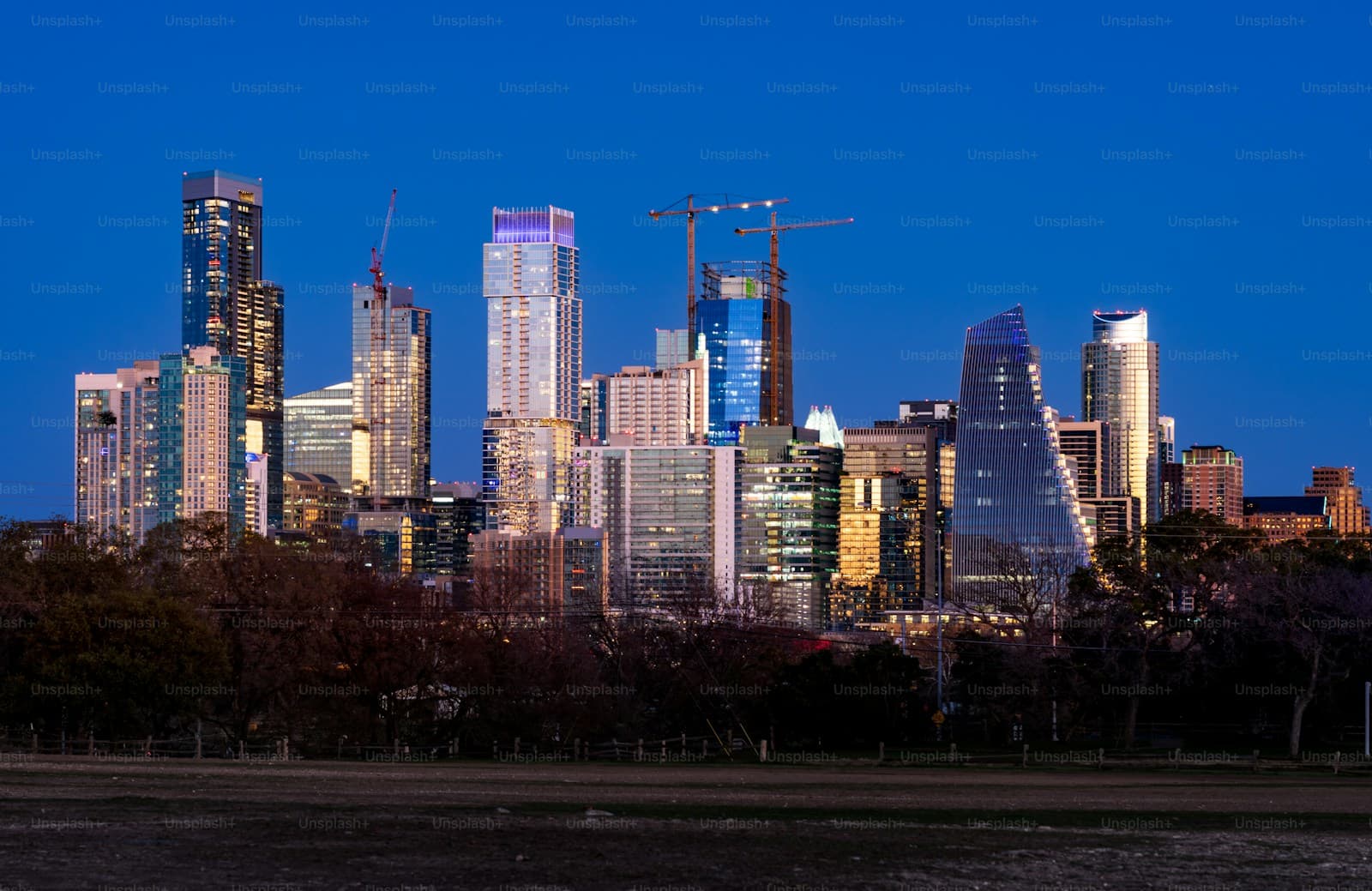 Austin, Texas cityscape and street view