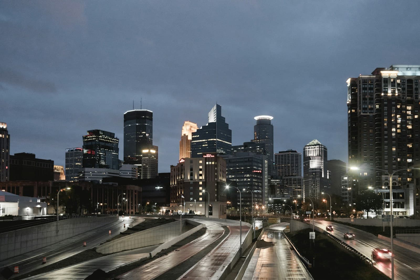 Minnesota cityscape and street view