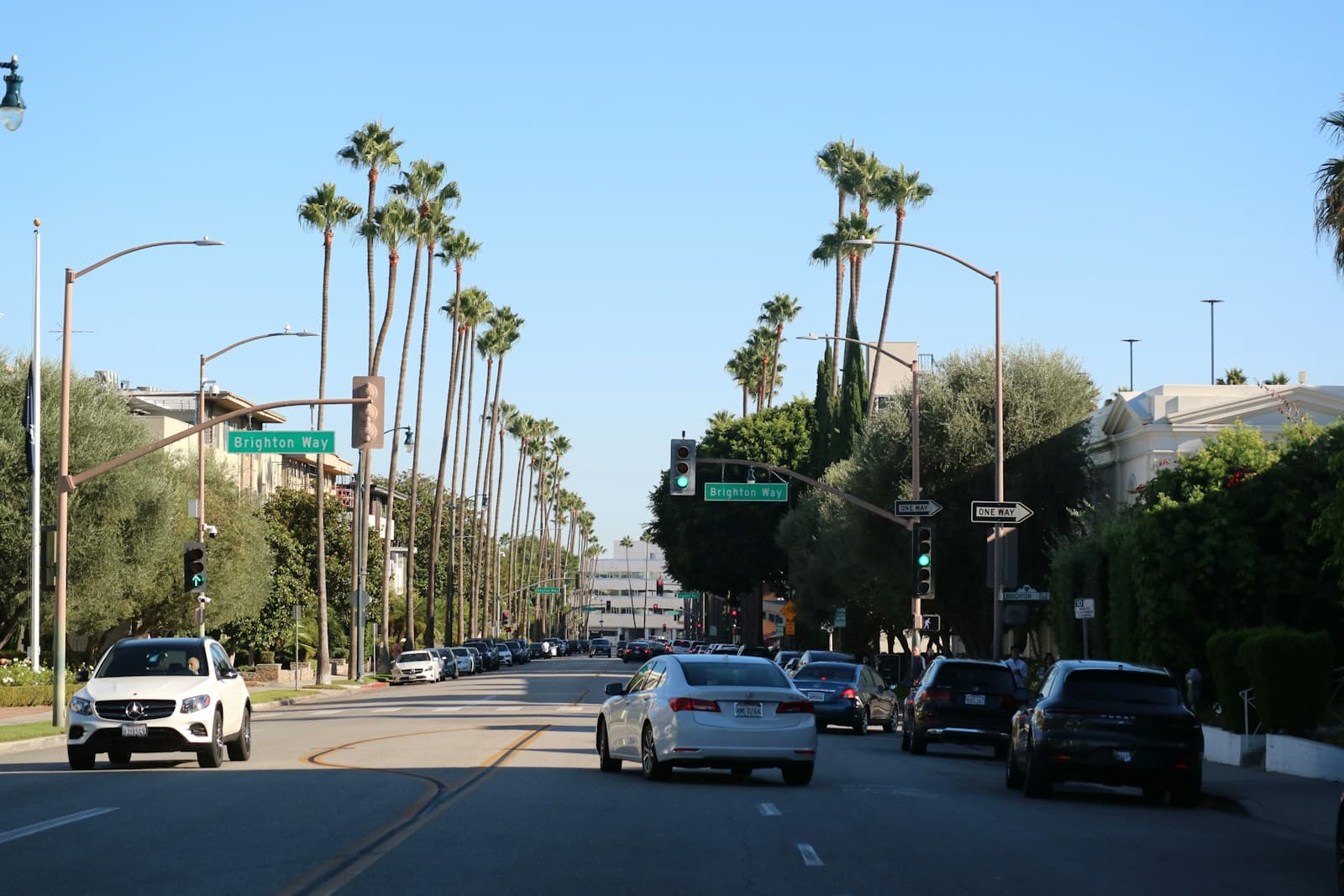 Los Angeles, California cityscape and street view