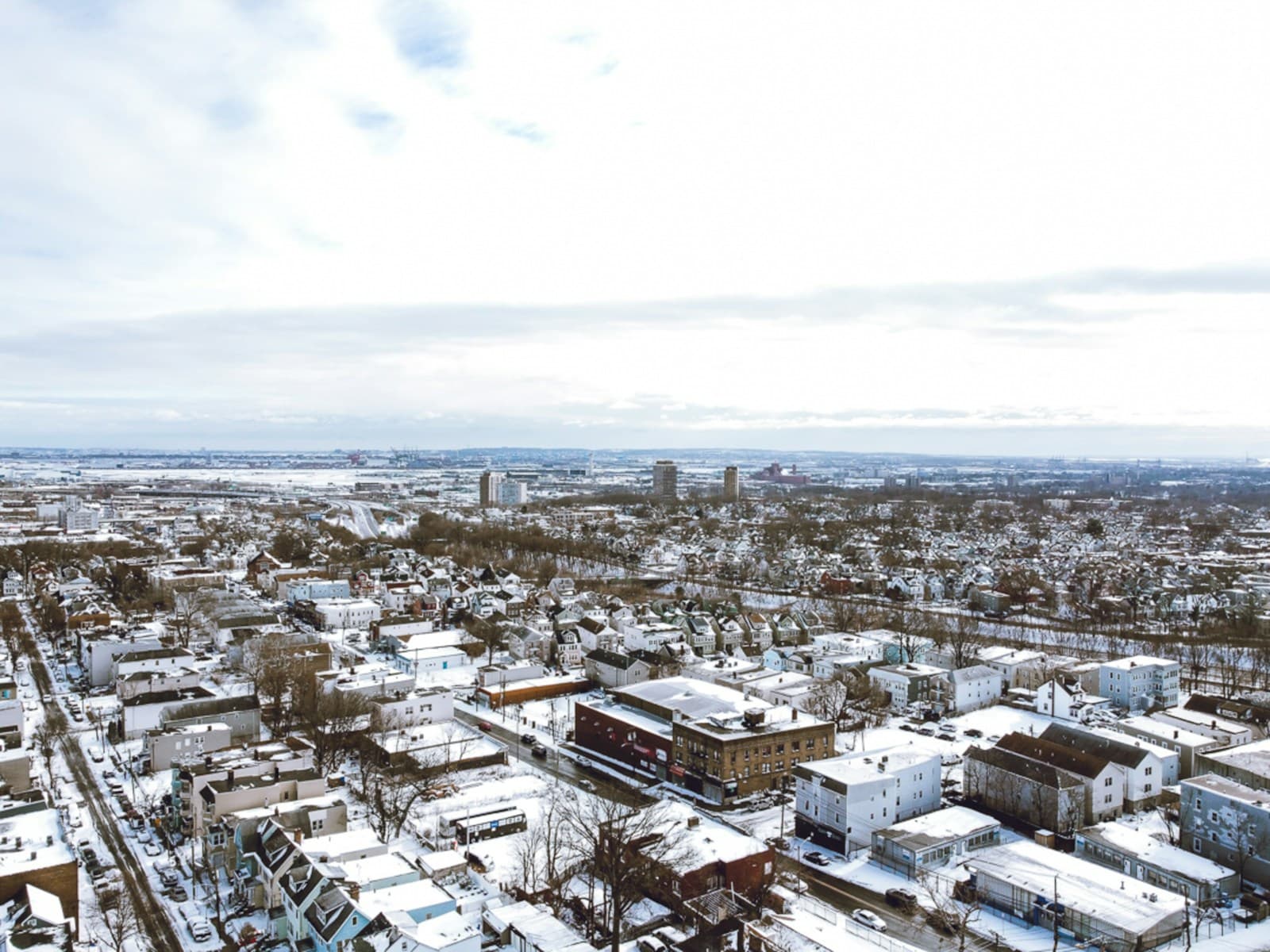 Newark, New Jersey cityscape and street view