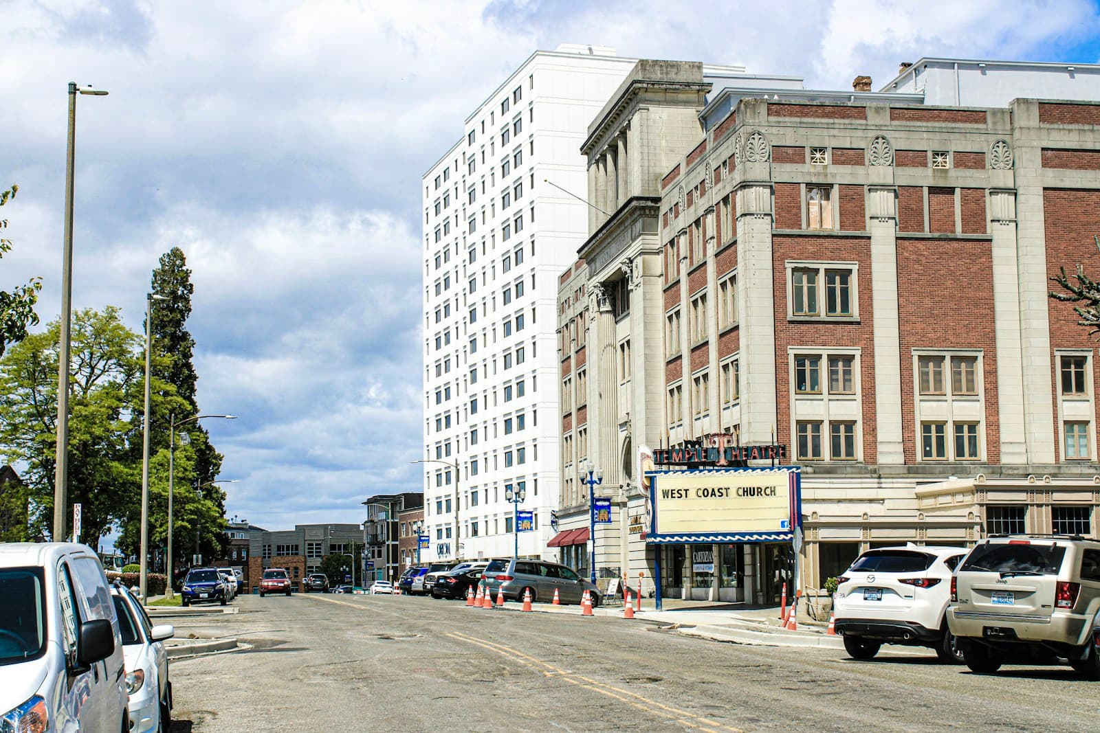 Tacoma, Washington cityscape and street view