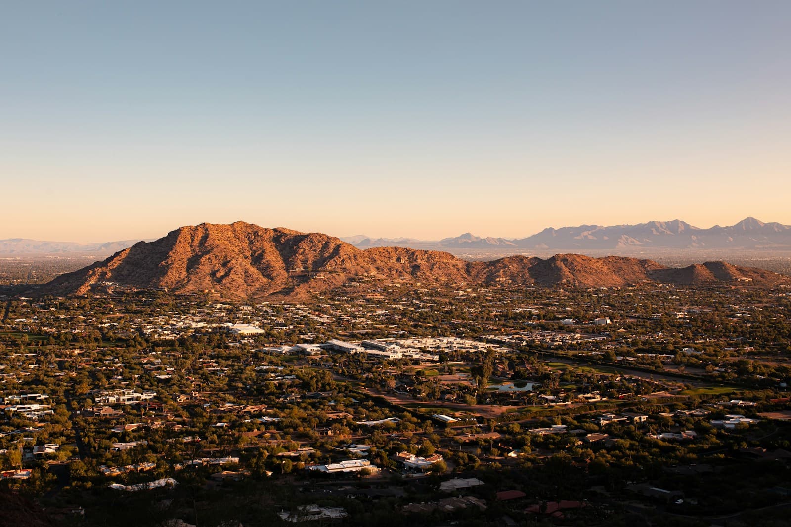 Phoenix, Arizona cityscape and street view