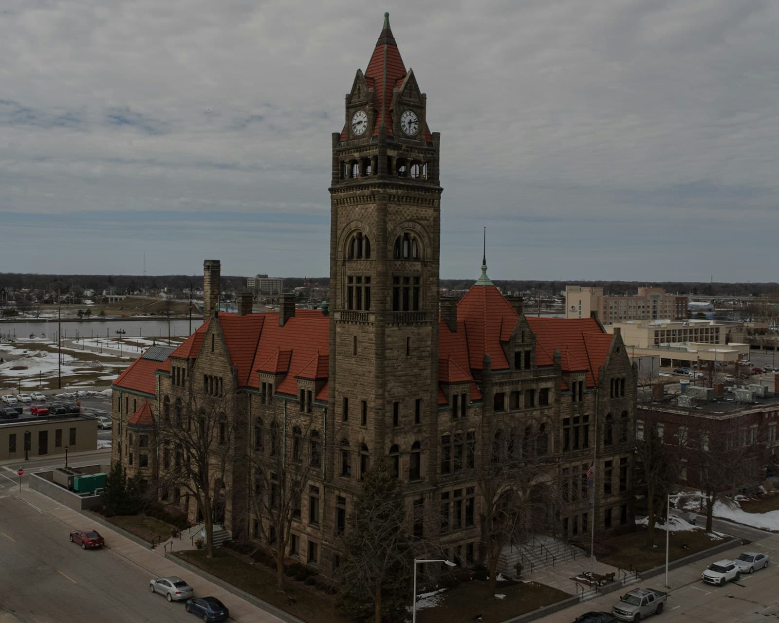 Sterling Heights, Michigan cityscape and street view